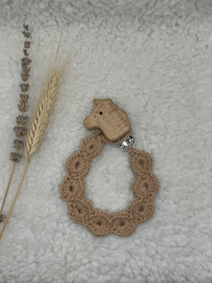 Gehaakt speenkoord Bruin