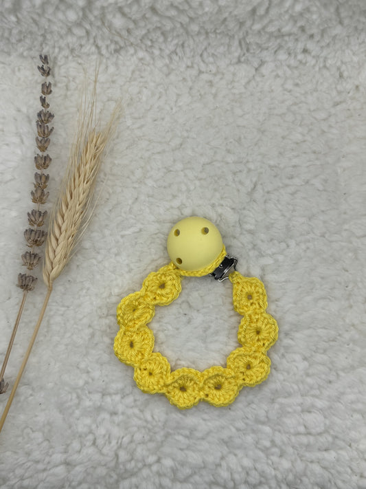 Gehaakt speenkoord Geel