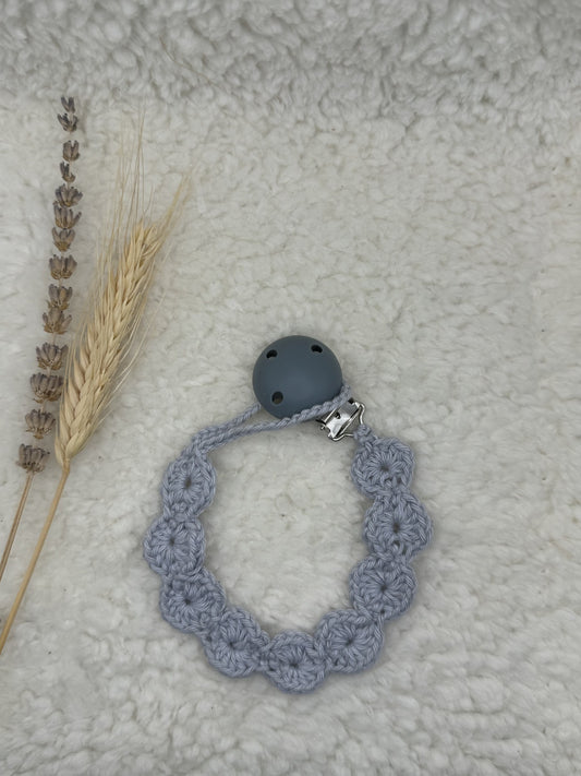 Gehaakt speenkoord Grijs